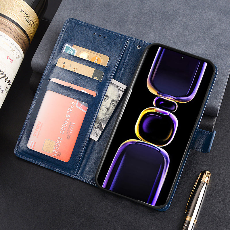 IDEWEI For Xiaomi Poco F5 Pro 5G Redmi K60 Pro 5G K60 5G Magnetic Closure Wallet Phone Case Crazy Horse Texture Stand PU Leather Flip Shell IDEWEI For Xiaomi Poco F5 Pro 5G Redmi K60 Pro 5G K60 5G Magnetic Closure Wallet Phone Case Crazy Horse Texture Stand PU Leather Flip Shell